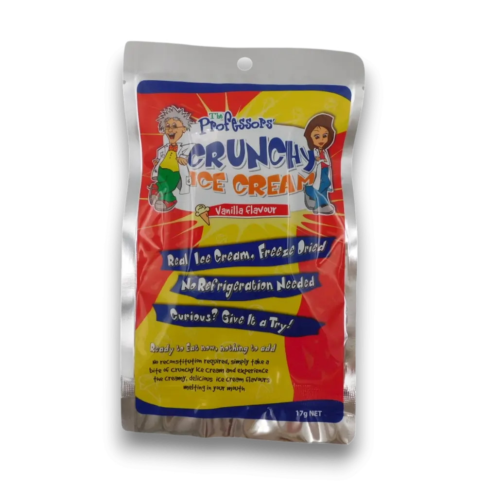 [1804] The Professors - Crunchy Ice Cream - Vanilla (17g bag)