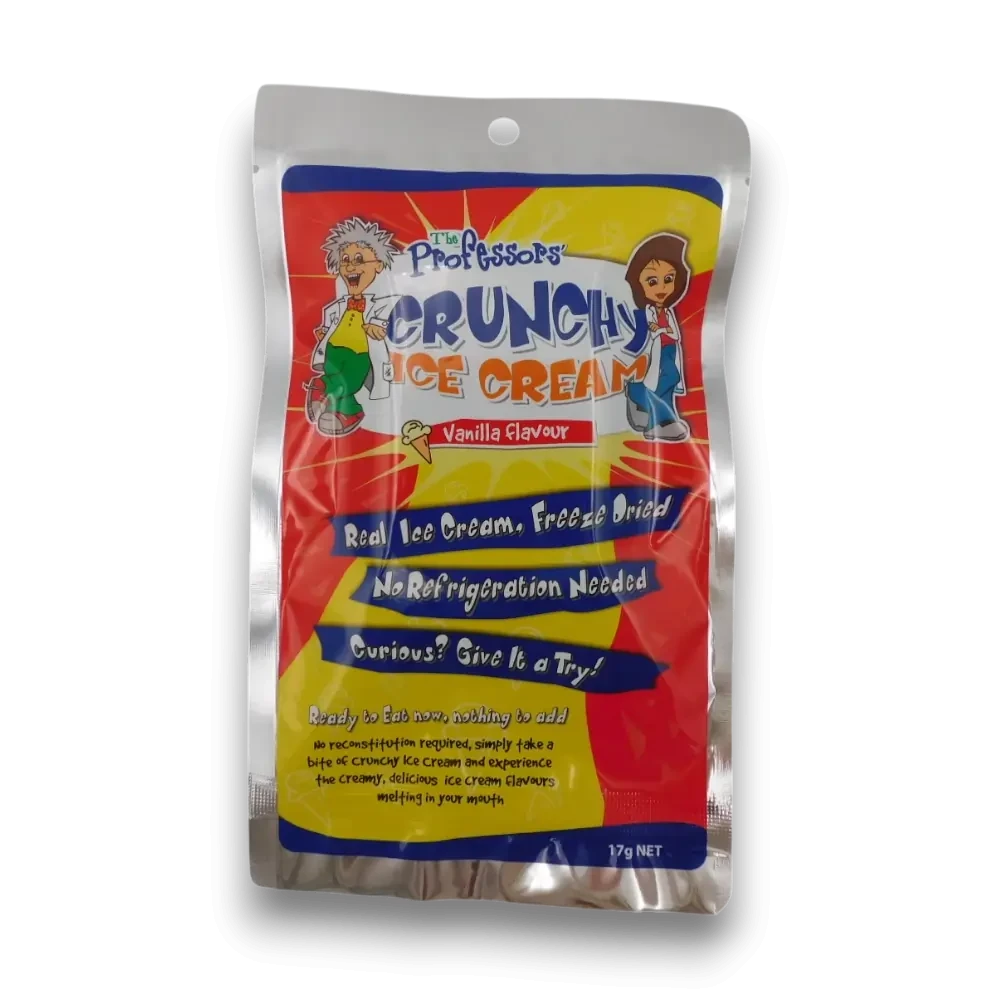 The Professors - Crunchy Ice Cream - Vanilla (17g bag)